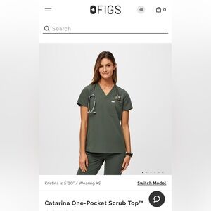 FIGS Moss Green Scrubs 🌿